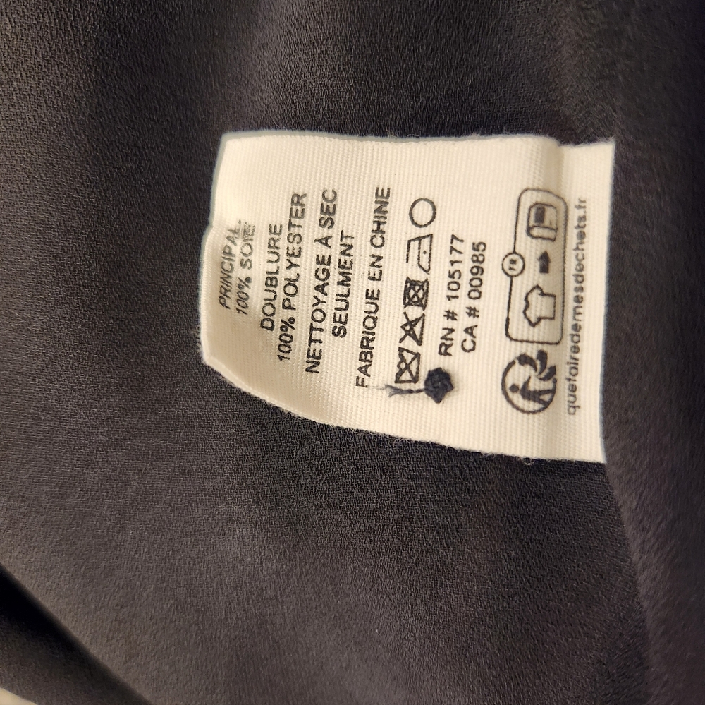 NWOT ULLA JOHNSON Silk Claudine Midi Dress in Noir XS $850 - Picture 8 of 9
